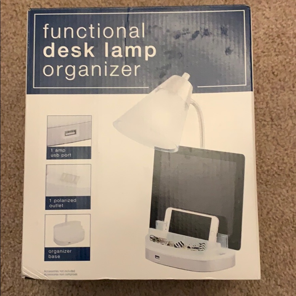 Functional desk lamp Organizer.